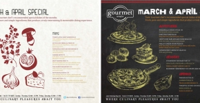 "Gourmet World March-Apil Special Promo Poster 2013"