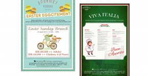 "Gourmet World Tentcard Easter & Viva italia 2014"
